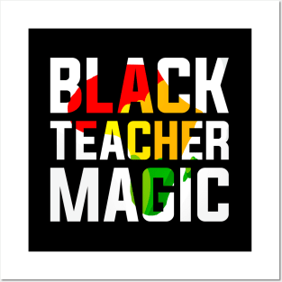 Black Teacher Magic Black History Month Posters and Art